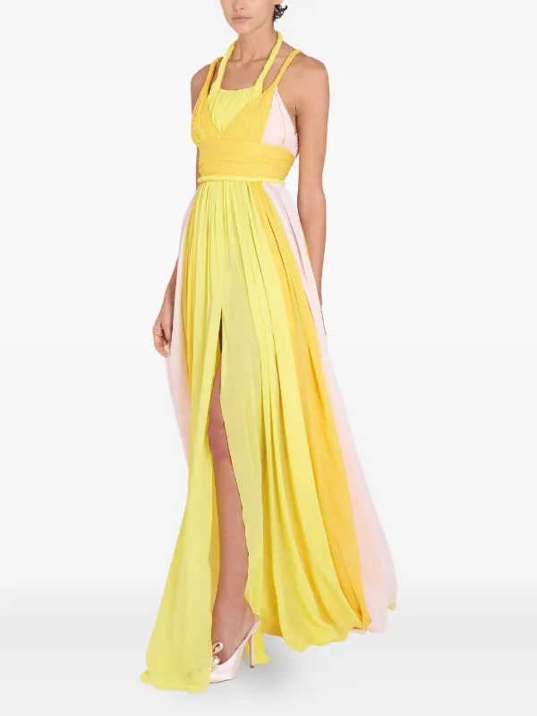 GiAMBATTiSTA VALLi 24FWPVCA205409UBE9999 関税送料込 Giambattista Valli Layered Dress | Yellow | FARFETCH