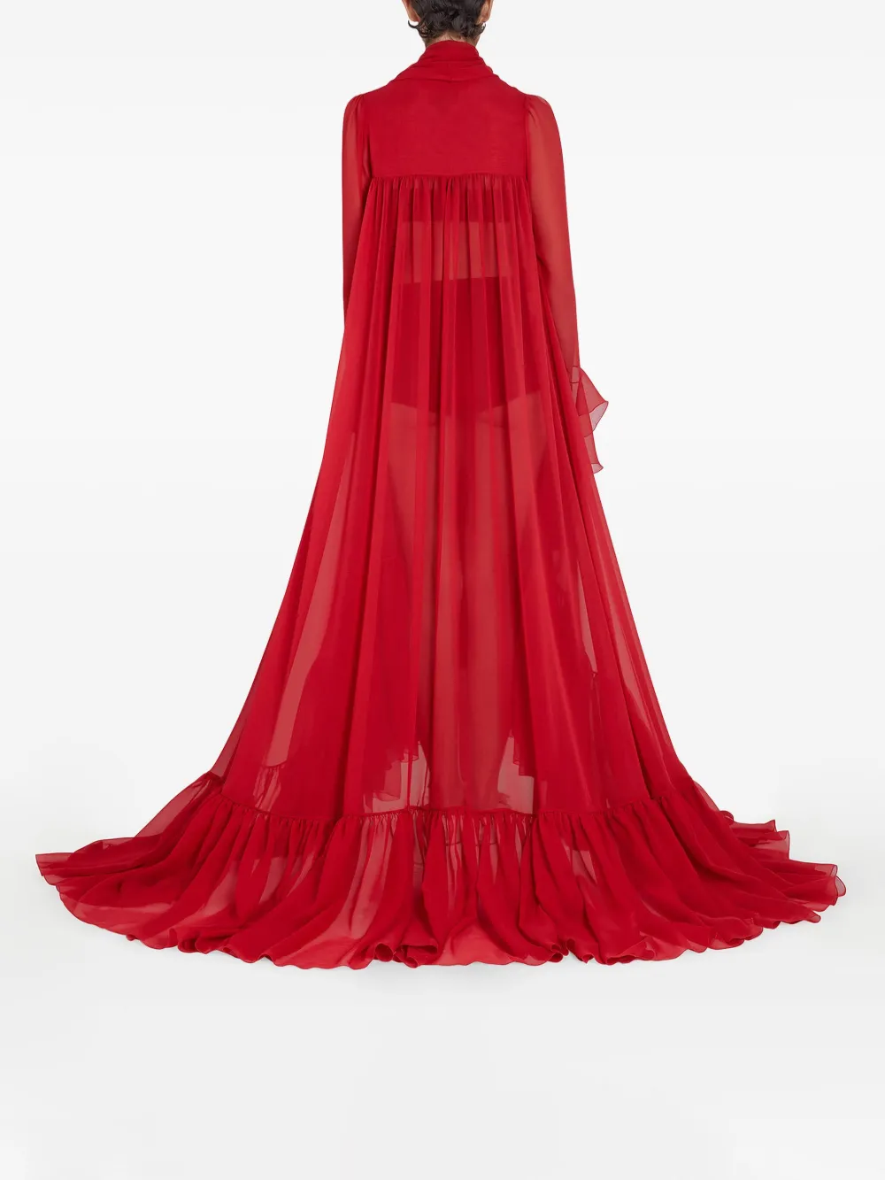 Giambattista Valli Zijden jurk Rood