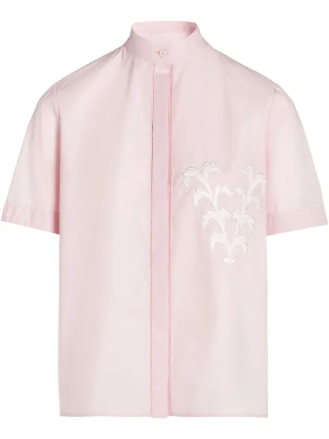 Giambattista Valli camisa con aplique floral
