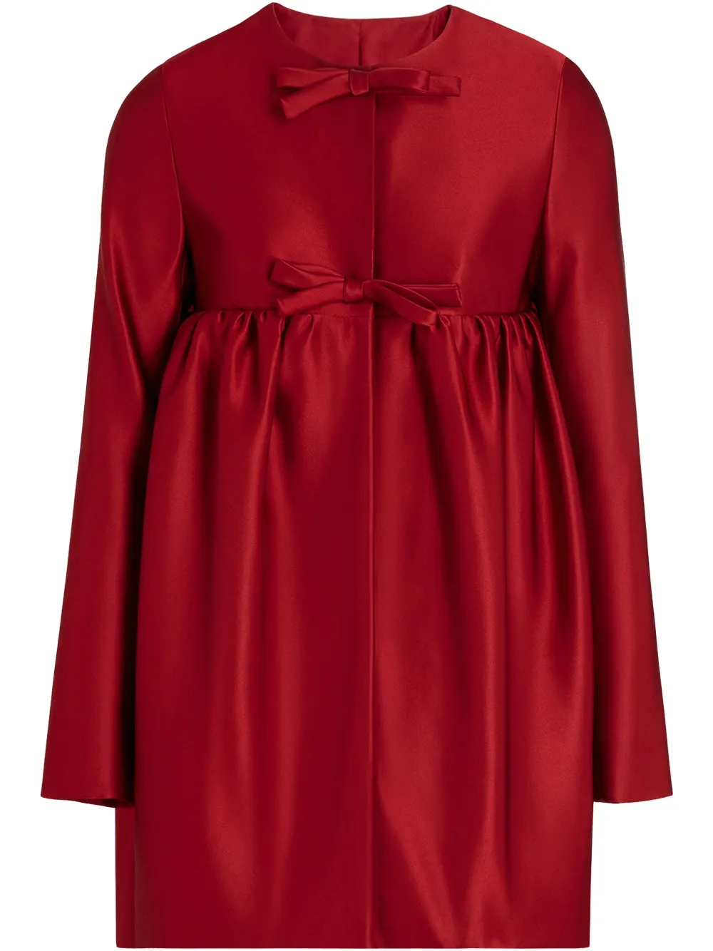 bow-detail mini dress