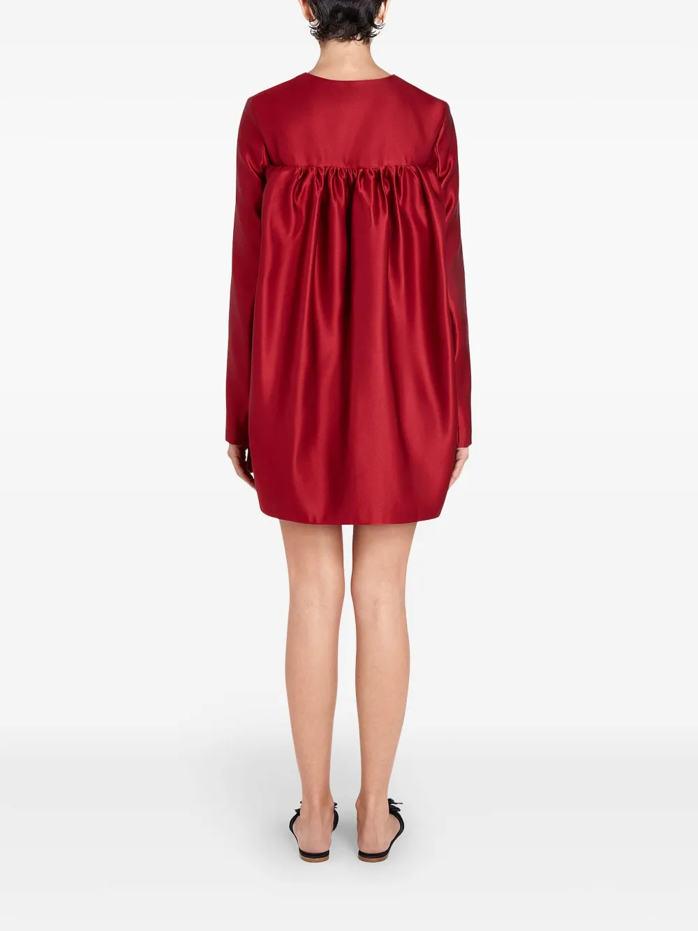 Giambattista Valli Bow-detail Mini Dress In Red
