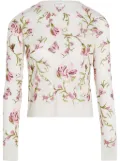 Giambattista Valli floral-intarsia sweater - White