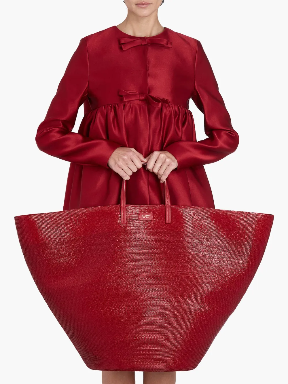 Giambattista Valli Shopper met logopatch - Rood