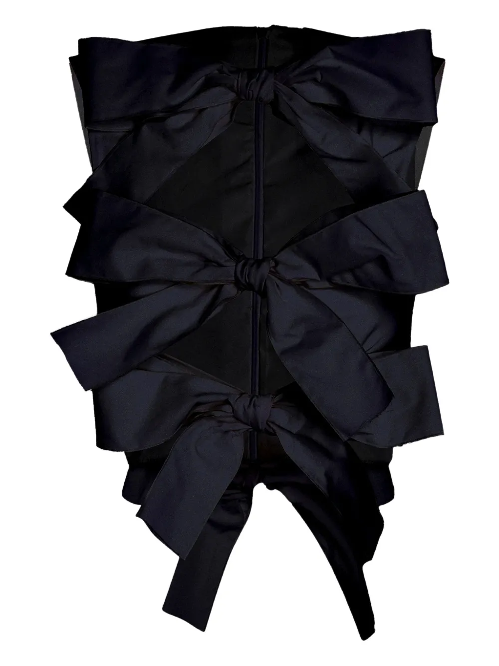 Giambattista Valli bow-detail sleeveless top Zwart