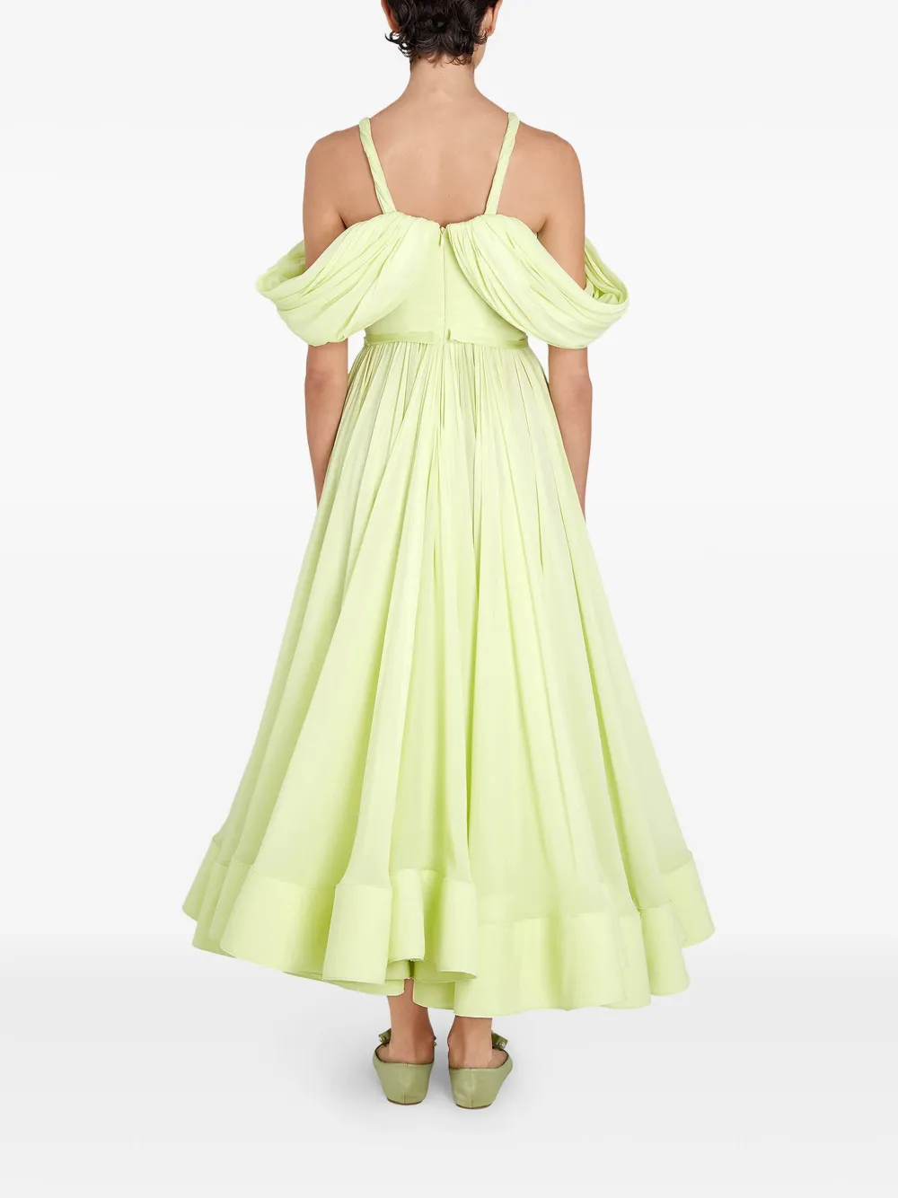 Giambattista Valli Zijden jurk Groen