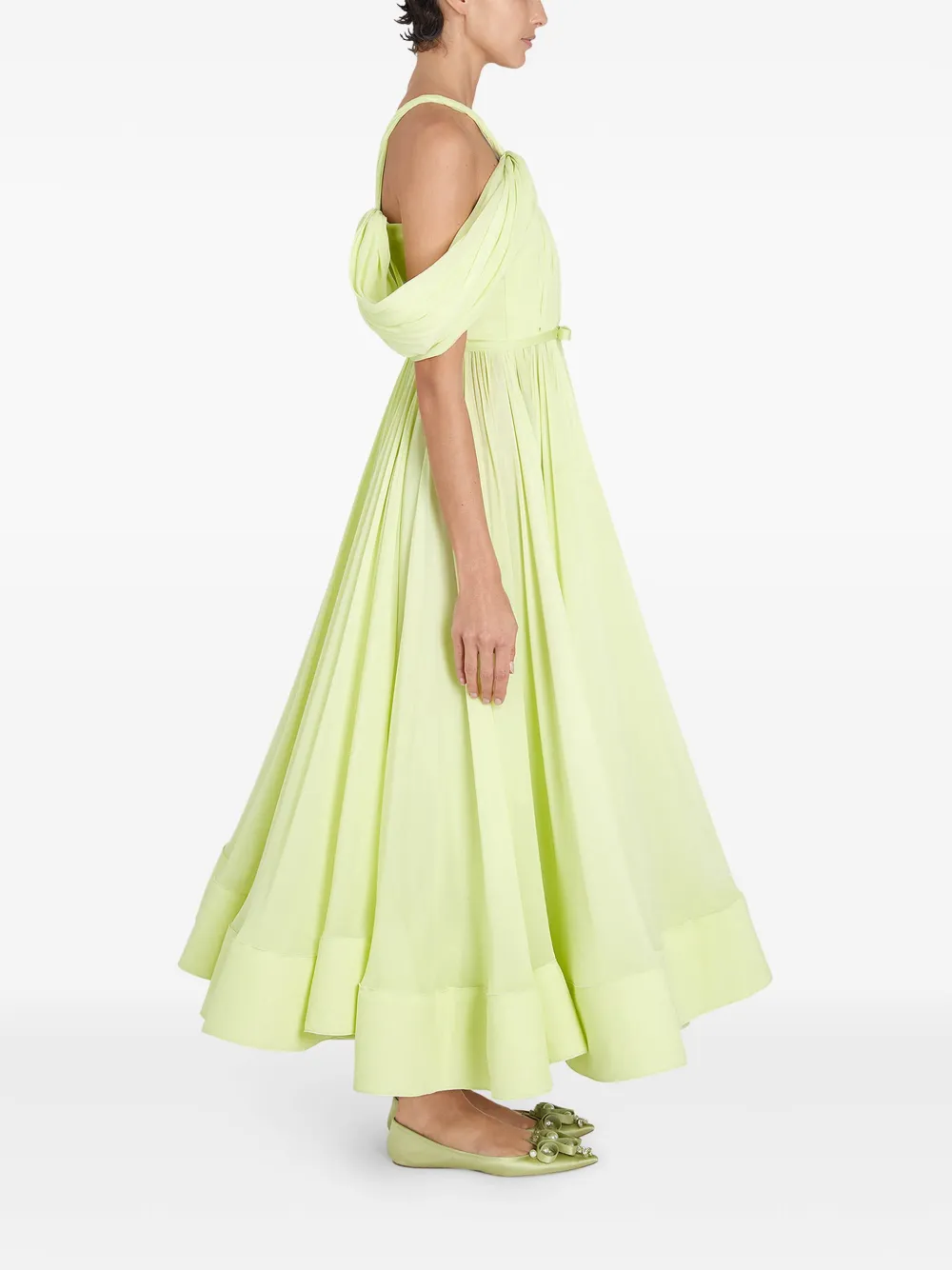 Giambattista Valli Zijden jurk Groen