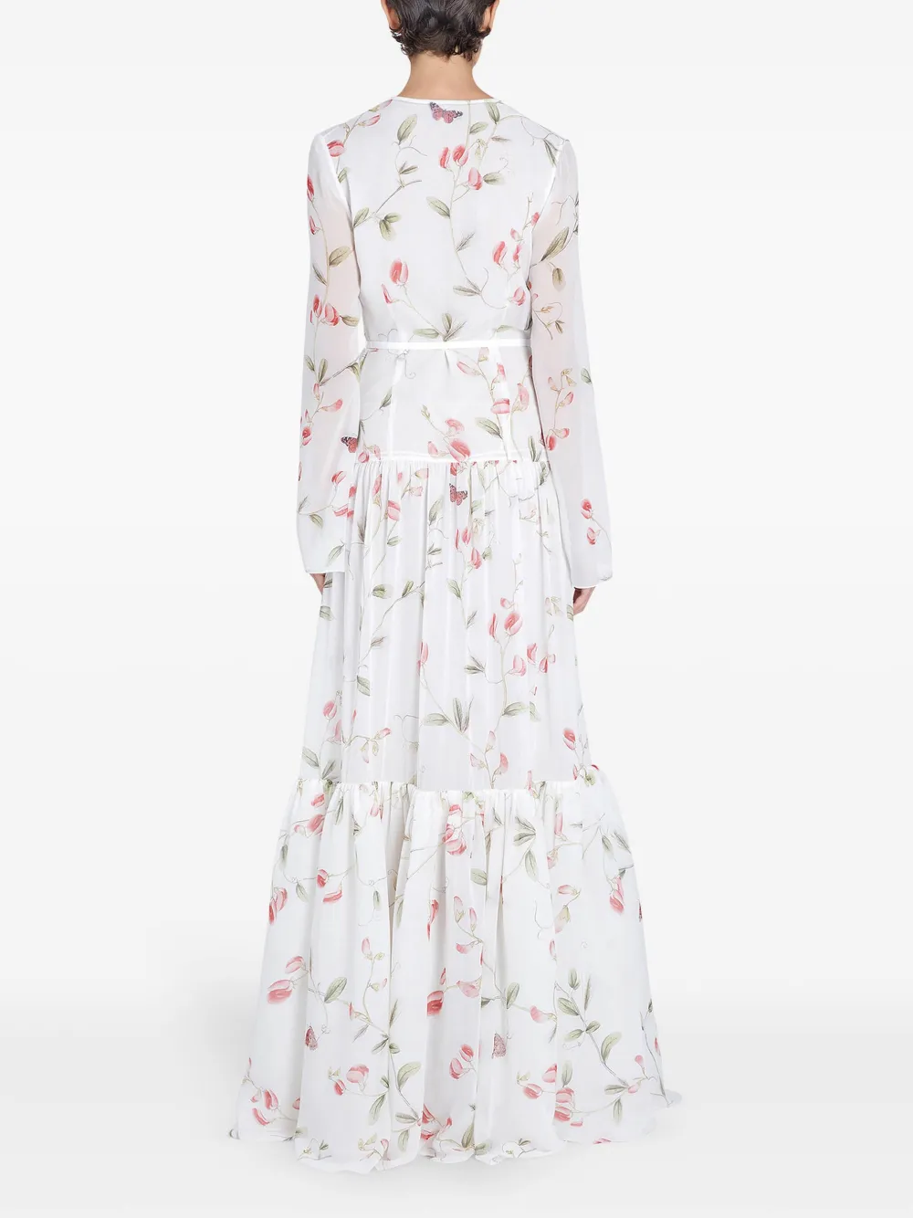 Giambattista Valli Avondjurk met print Wit