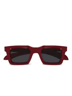 Versace Eyewear スクエアフレーム サングラス | レッド | FARFETCH JP