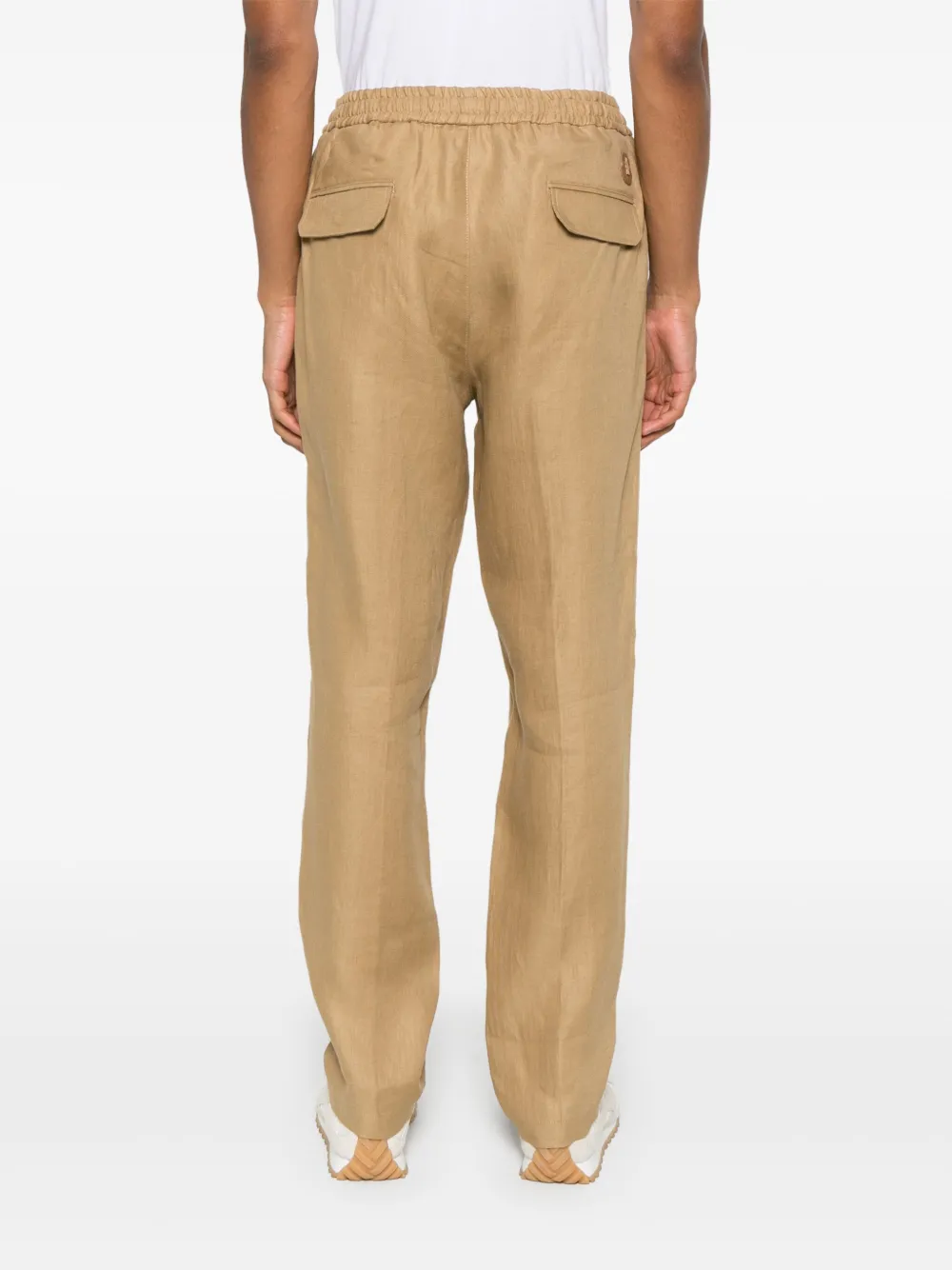 Moncler Linnen trainingsbroek Beige
