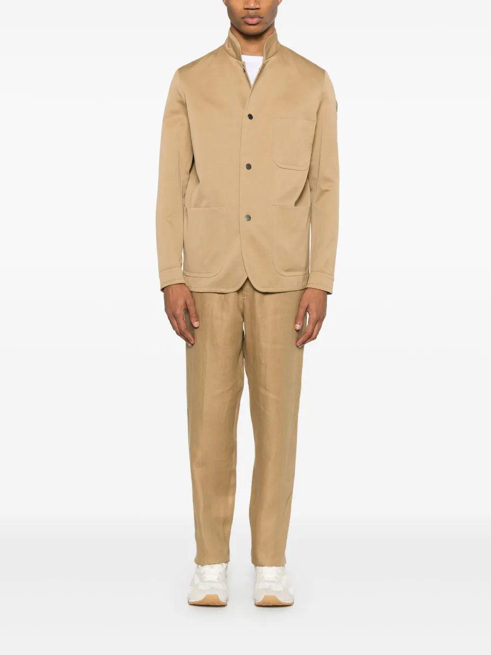 Moncler Linnen trainingsbroek - Beige