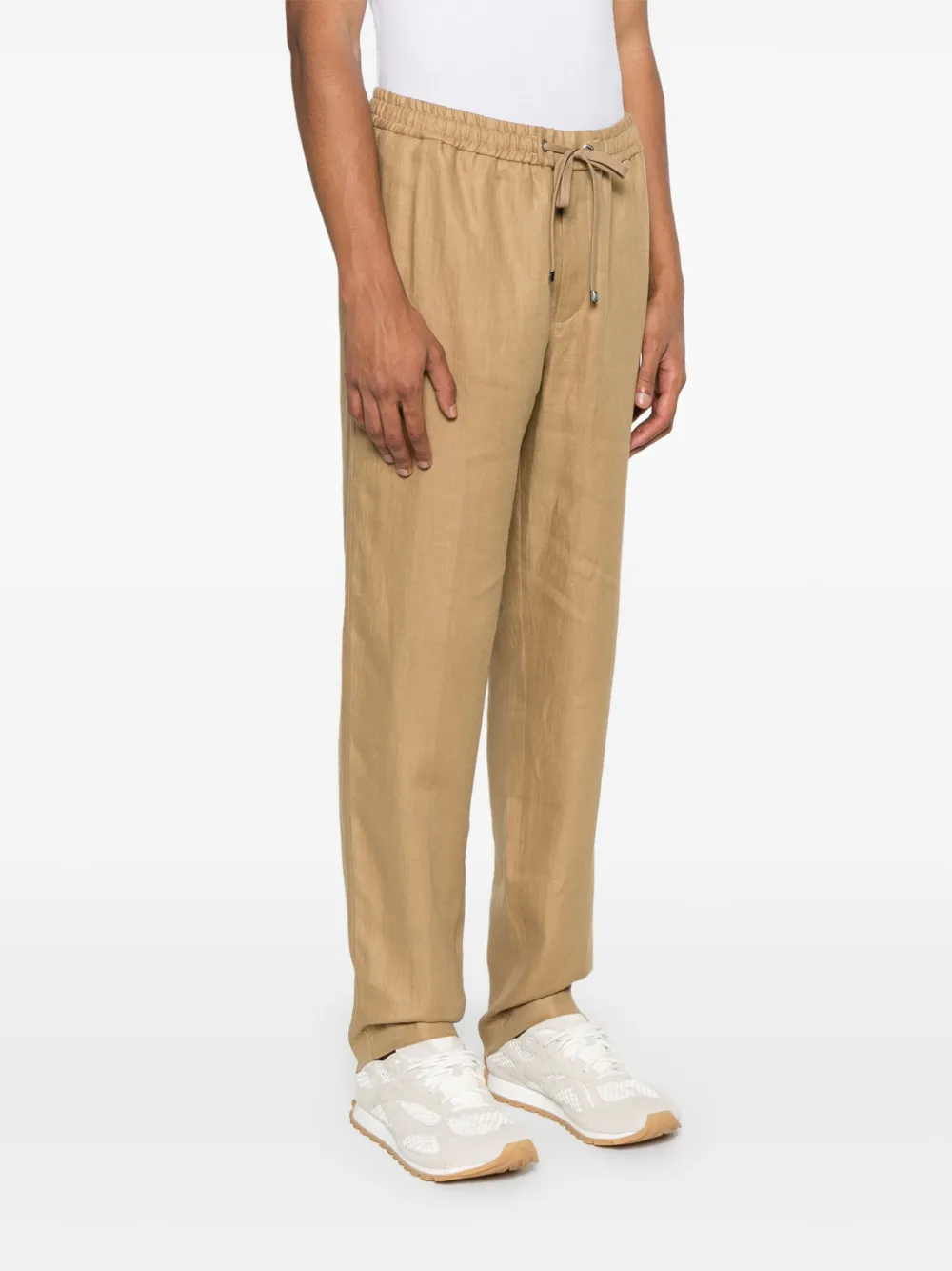 Moncler Linnen trainingsbroek Beige
