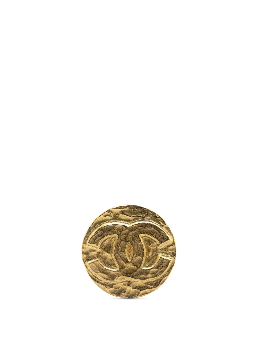 CHANEL Pre-Owned 1994 Gold Plated CC Brooch costume brooch | Gold | Image 1