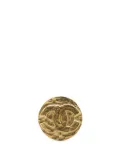 CHANEL Pre-Owned 1994 Gold Plated CC Brooch costume brooch