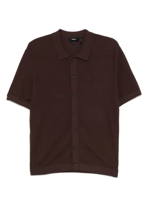 Theory cardigan en coton - Marron - Theory - Modalova