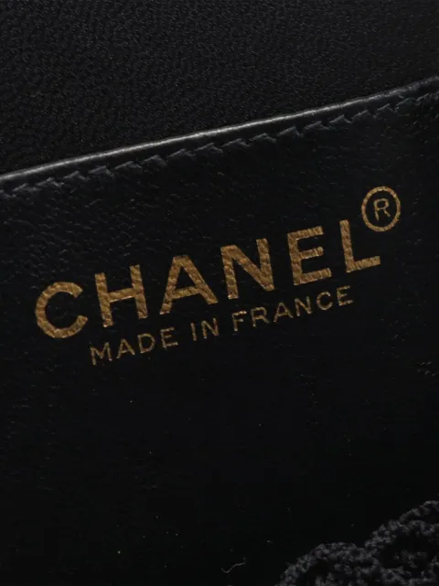 CHANEL Pre-Owned 2002-2003 Lambskin and Satin Camellia Flower Evening Bag handbag 0Z2EBLZV192JSWKG - 3