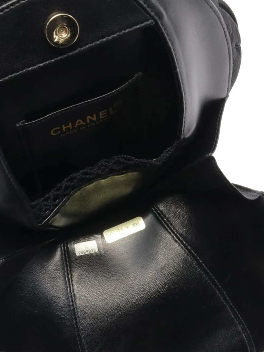 CHANEL Pre-Owned 2002-2003 Lambskin and Satin Camellia Flower Evening Bag handbag | Tote Bags | Image 3