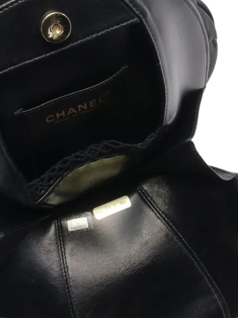 CHANEL Pre-Owned 2002-2003 Lambskin and Satin Camellia Flower Evening Bag handbag 0Z2EBLZV192JSWKG - 2
