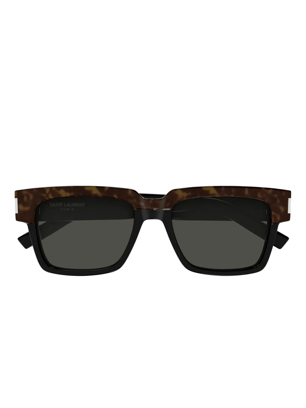 Saint Laurent Square-frame Tinted-lenses Sunglasses In Brown