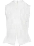 Giambattista Valli sleeveless top - White