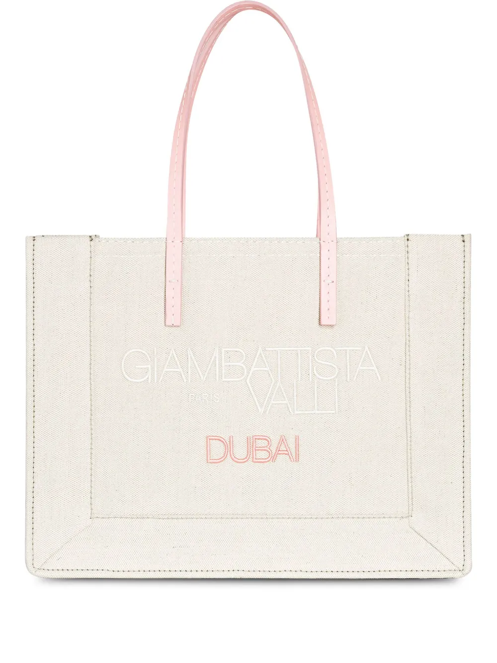 Giambattista Valli Borsa tote con stampa - Toni neutri