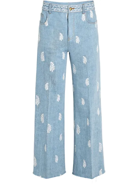 Giambattista Valli jeans con bordado floral