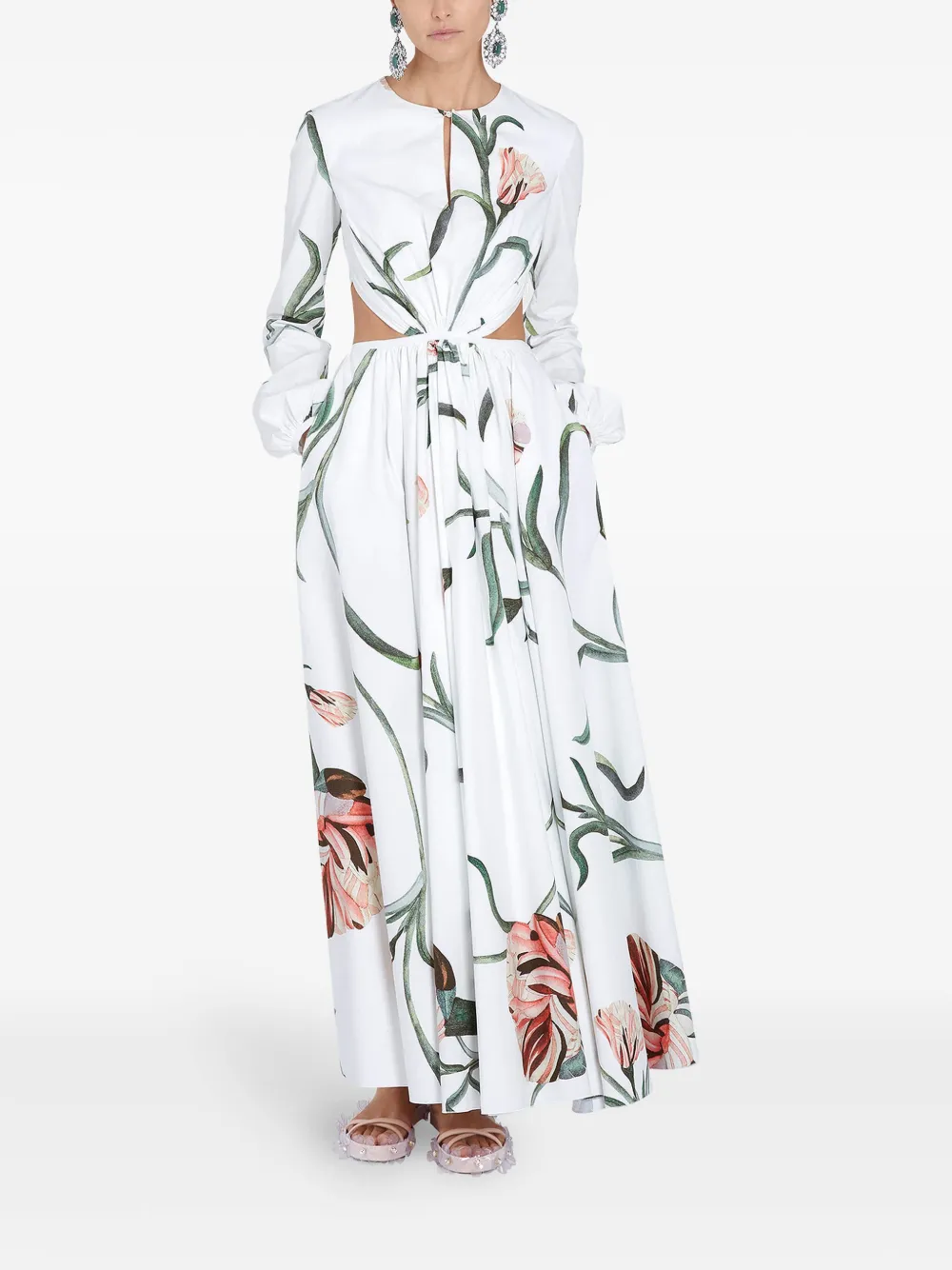 Giambattista Valli Katoenen jurk Wit
