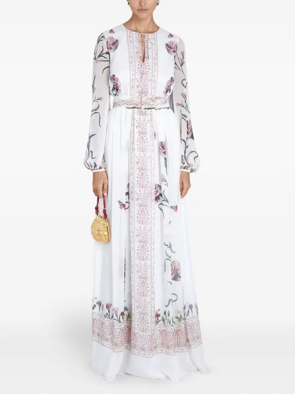 パーティードレス Giambattista Valli 25SSPVCA5262.31PRI Dresses Giambattista Valli Printed Dress | White | FARFETCH