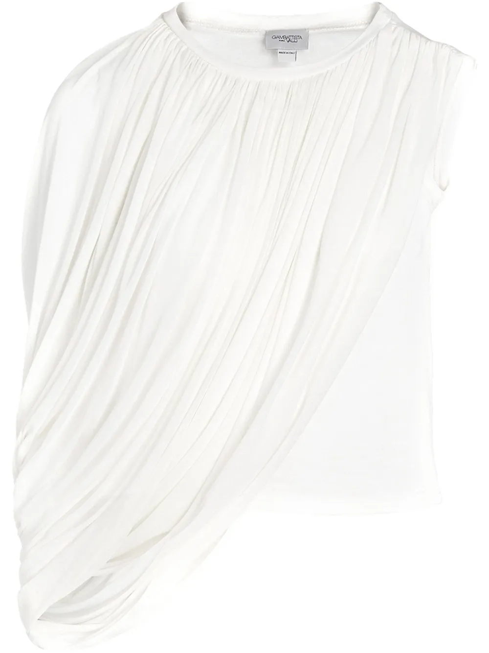 Giambattista Valli Gedrapeerde blouse Wit