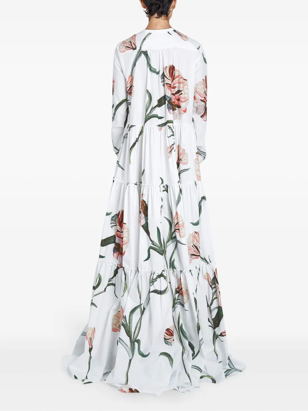 Giambattista Valli Avondjurk met print Wit