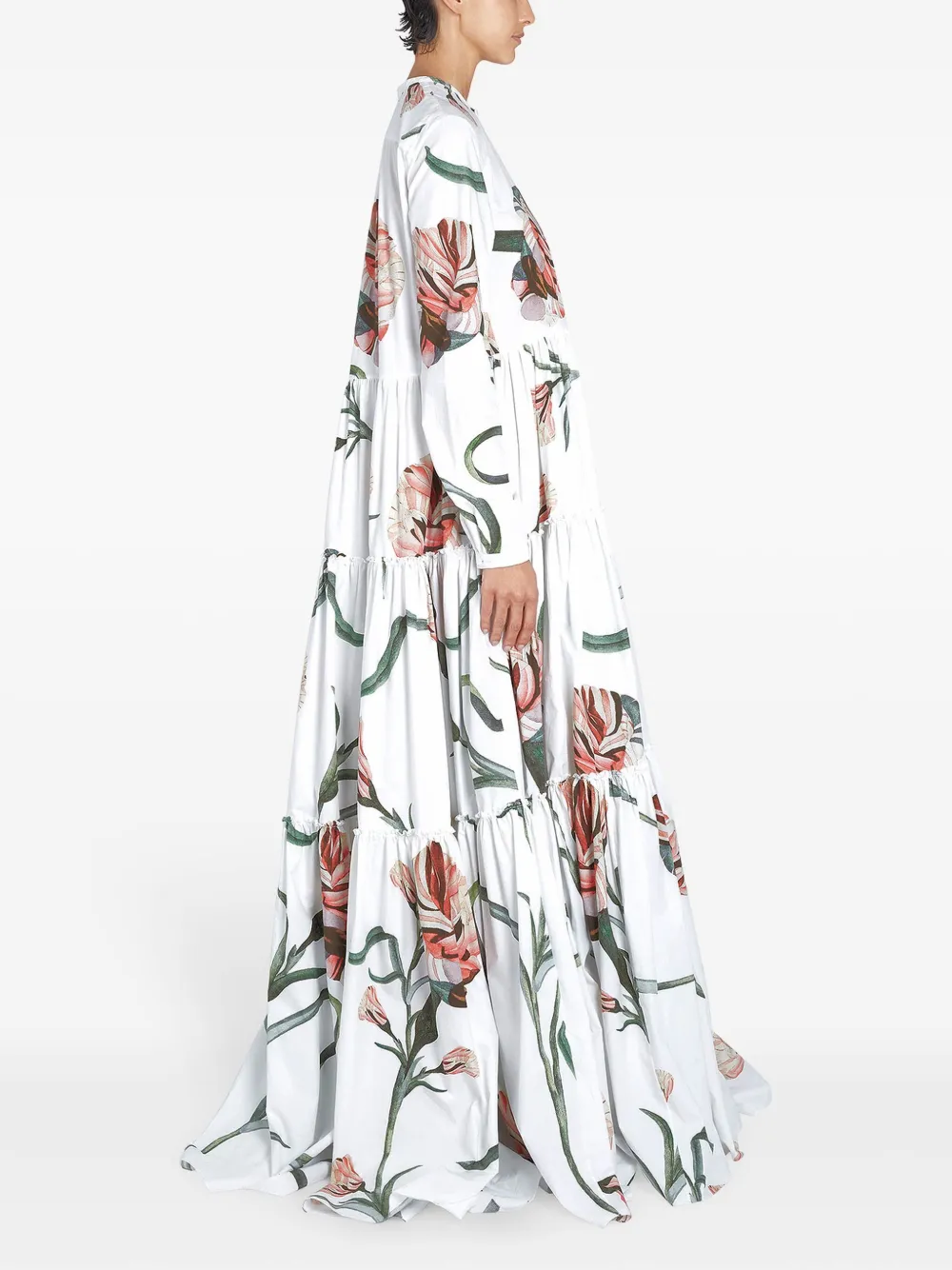 Giambattista Valli Avondjurk met print Wit