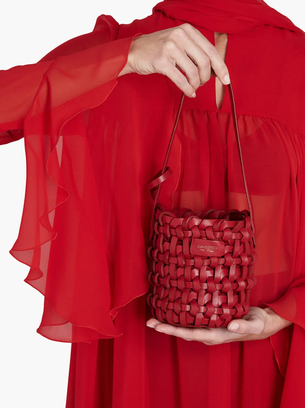 Giambattista Valli woven lambskin bucket bag | Image 2
