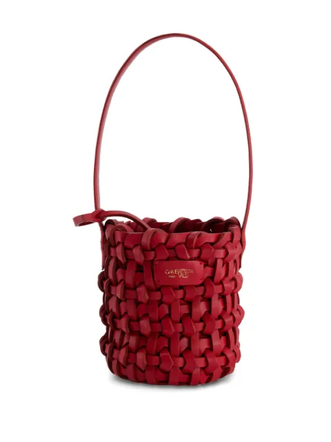 Giambattista Valli bolsa bucket entretejida