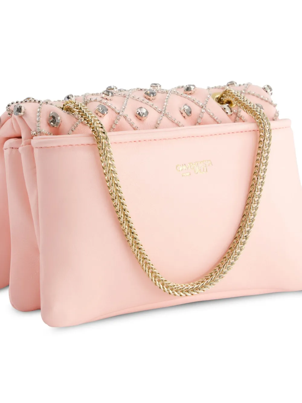 Giambattista Valli Tas met logoprint Roze