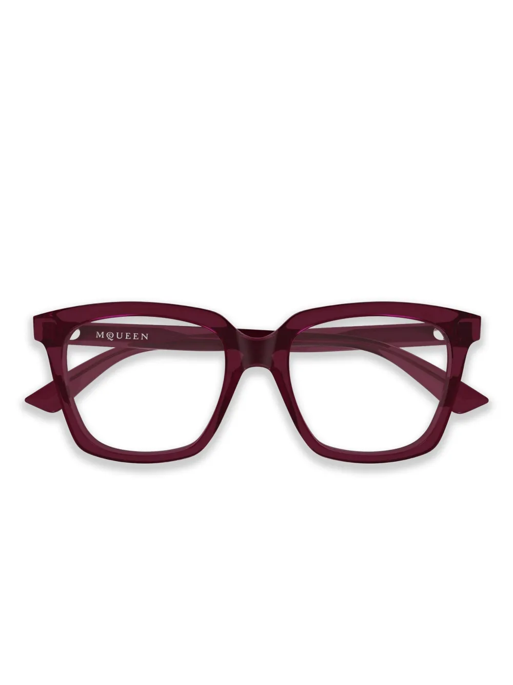 Alexander McQueen Eyewear square-frame glasses | Red | Image 1