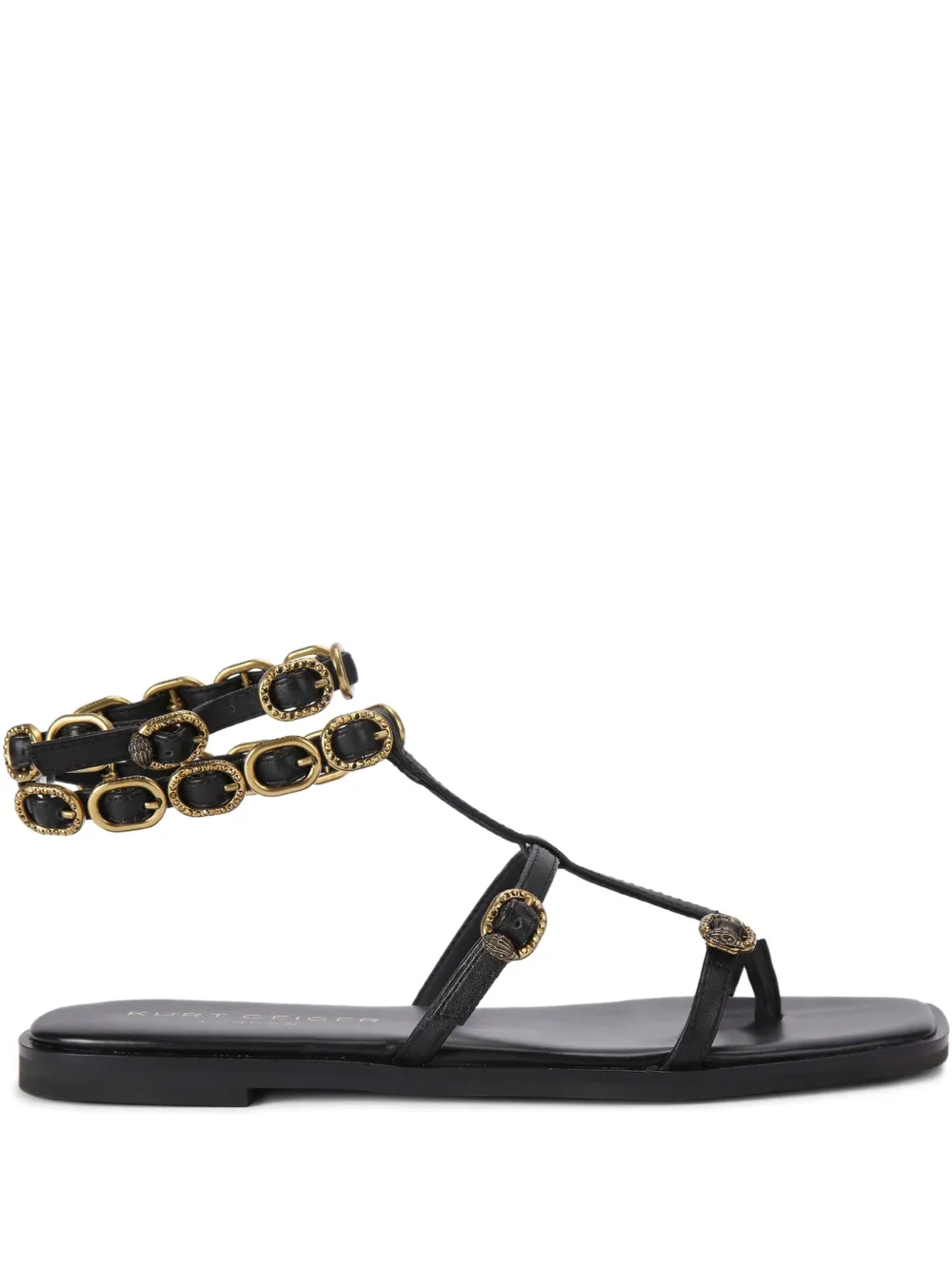 Kurt Geiger London Gladiator flat sandals Black