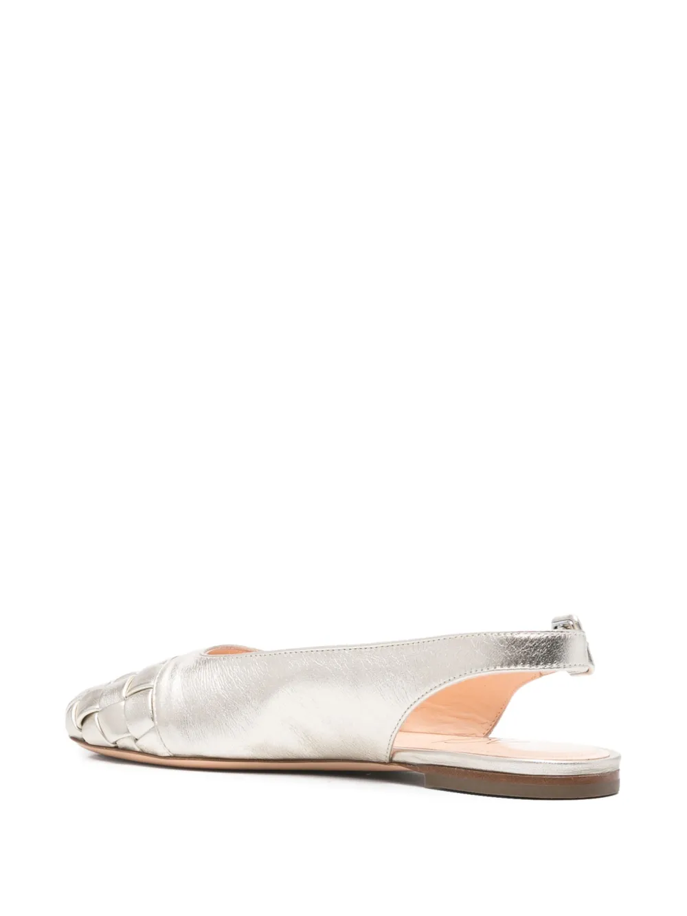 AGL interwoven-design ballet flats Silver