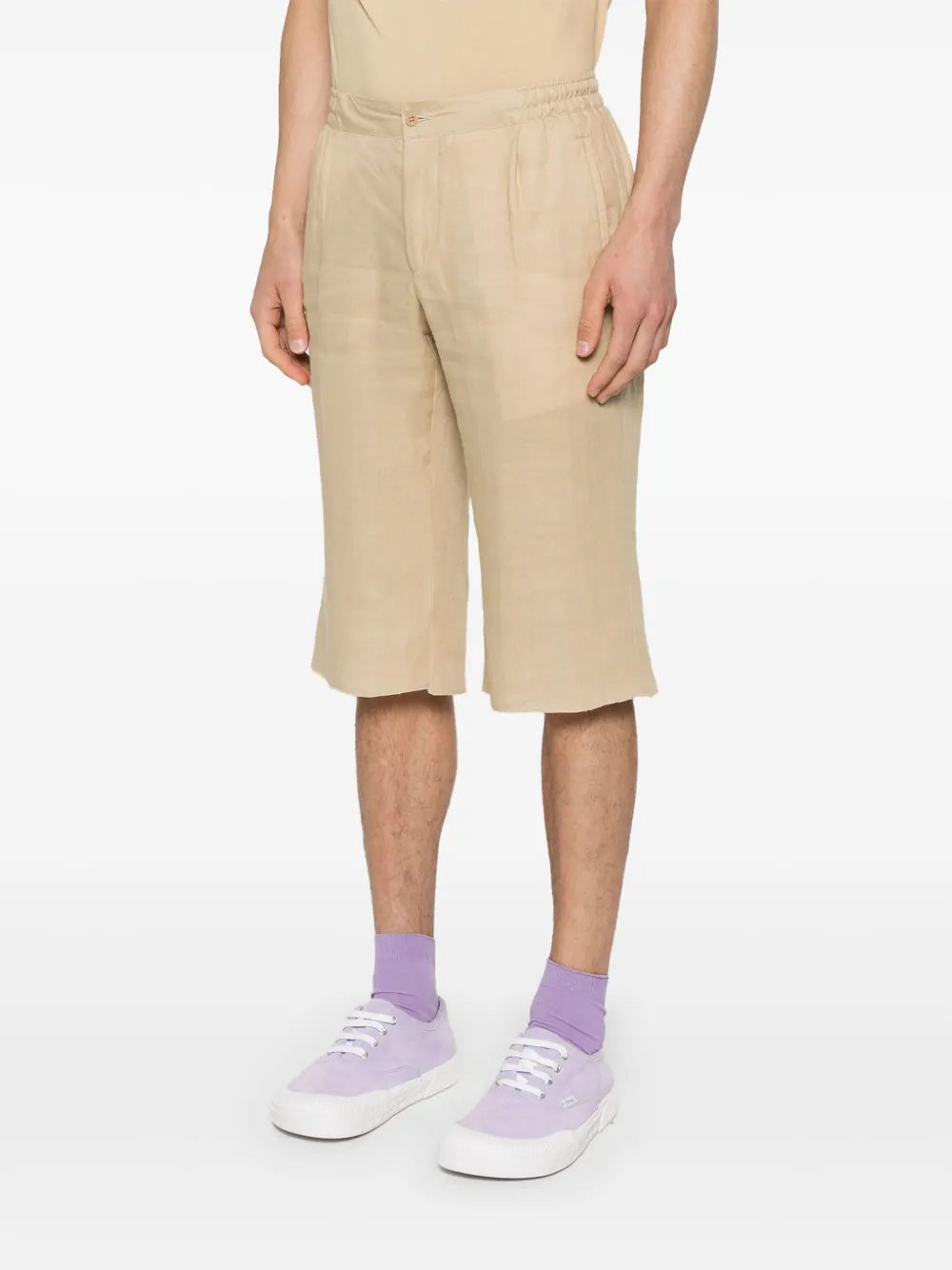 KITON LINEN SHORTS