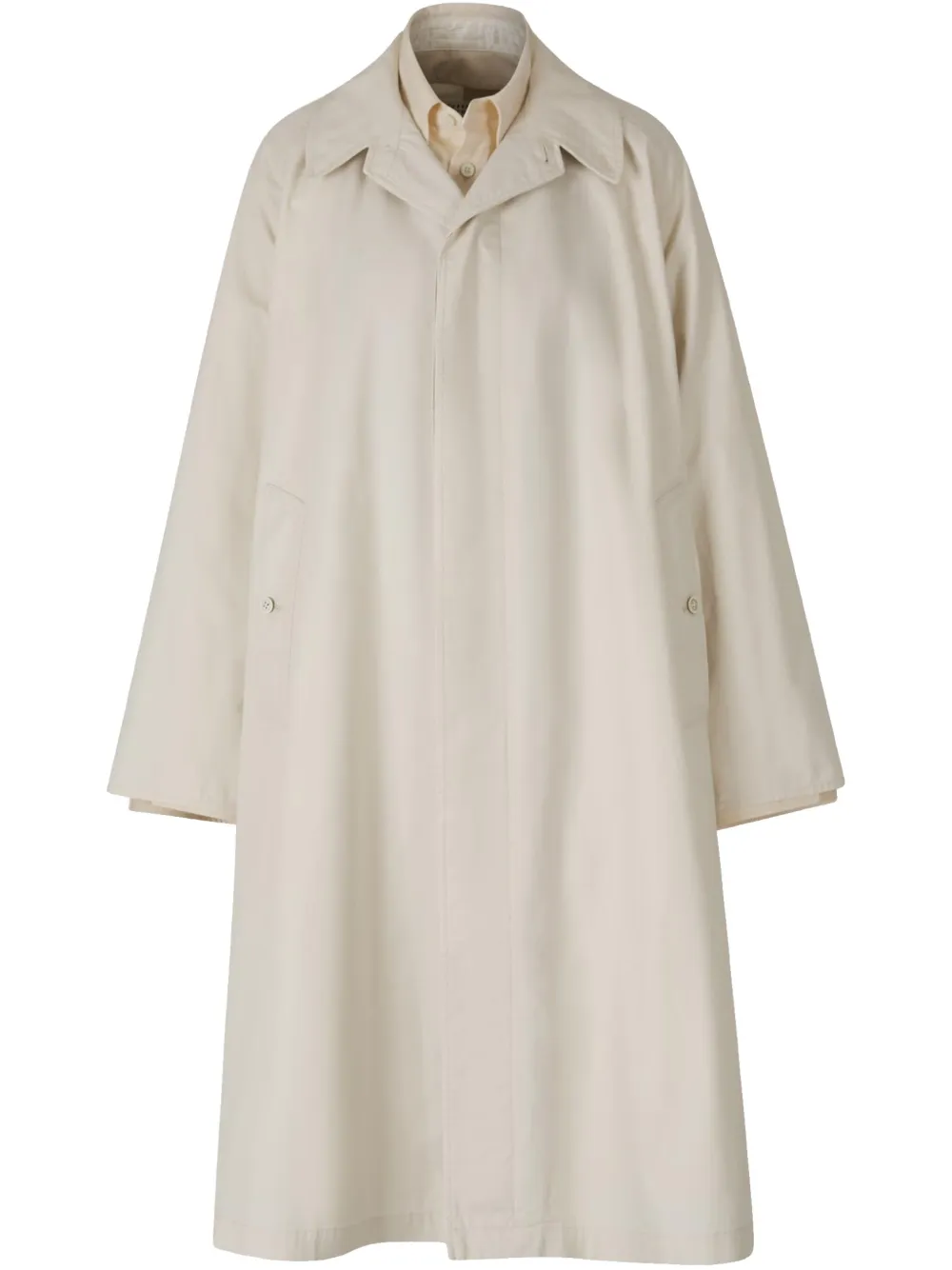 Maison Margiela Trenchcoat met verborgen sluiting Beige