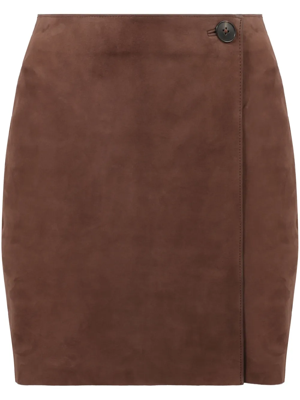 Shop Yves Salomon Suede Mini Skirt