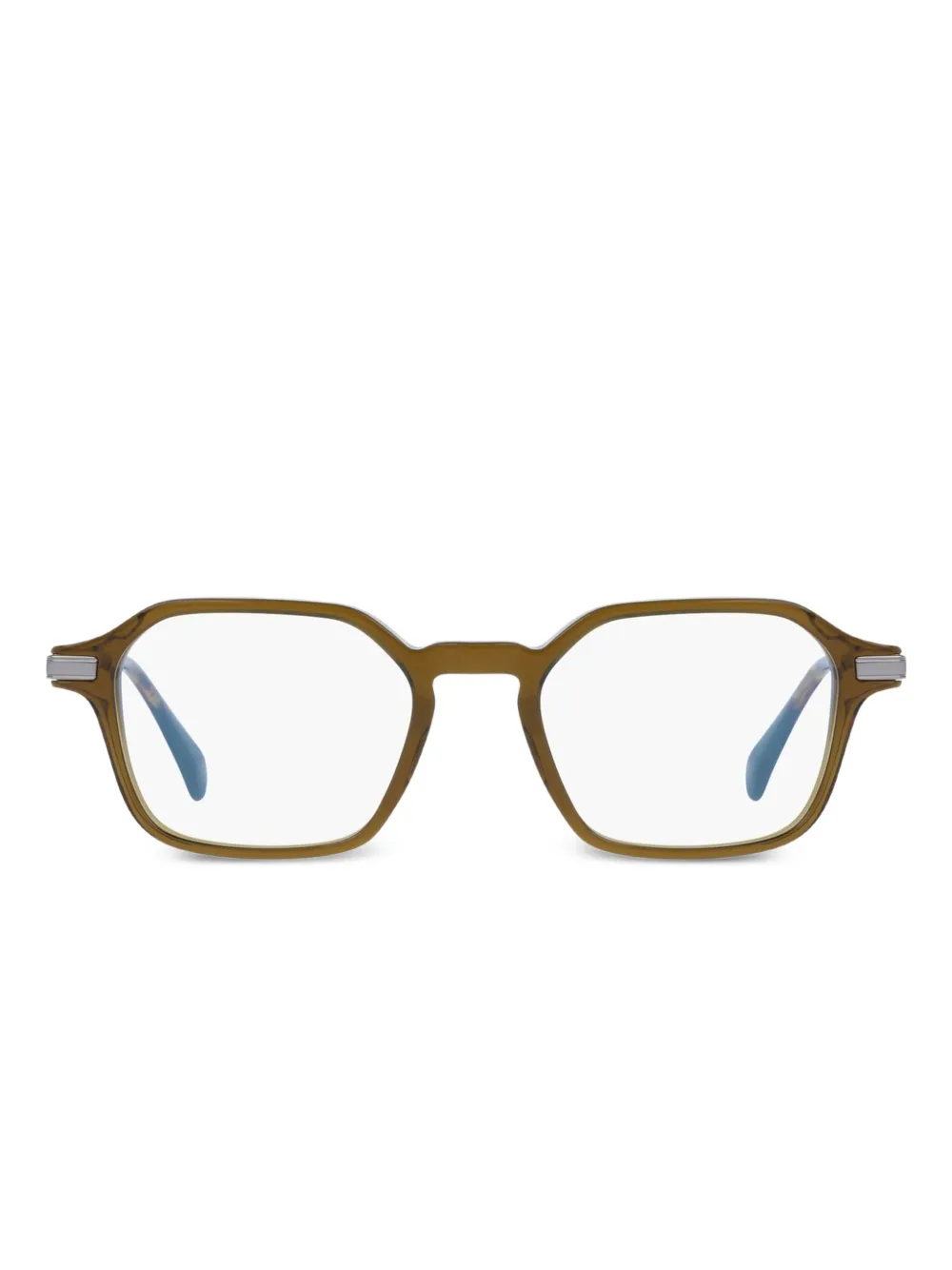 Paul Smith geometric-frame glasses | Brown | Image 1