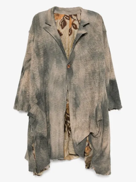 CHIAHUNG SU dyed mesh coat