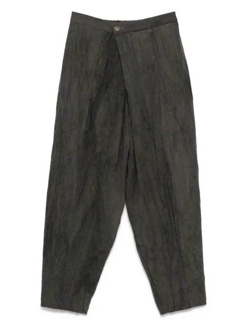Pantalon sarouel à effet délavé - CHIAHUNG SU - Modalova