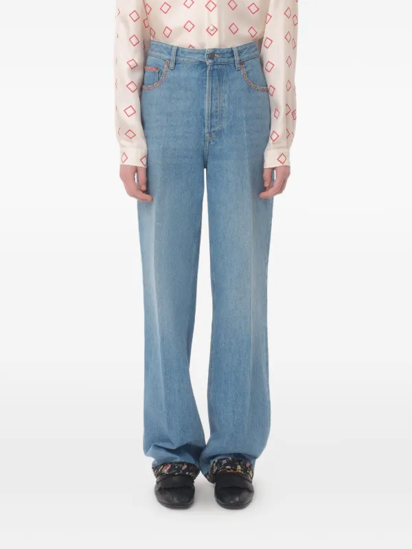 美品 VALENTINO 25SS Wide Leg Jeans 27 トリム 美品 VALENTINO 25SS
