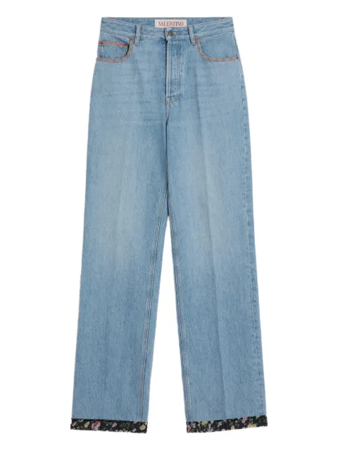 Valentino Garavani Jeans mit Blumenbesatz