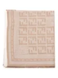 FENDI monogram-pattern scarf - Neutrals