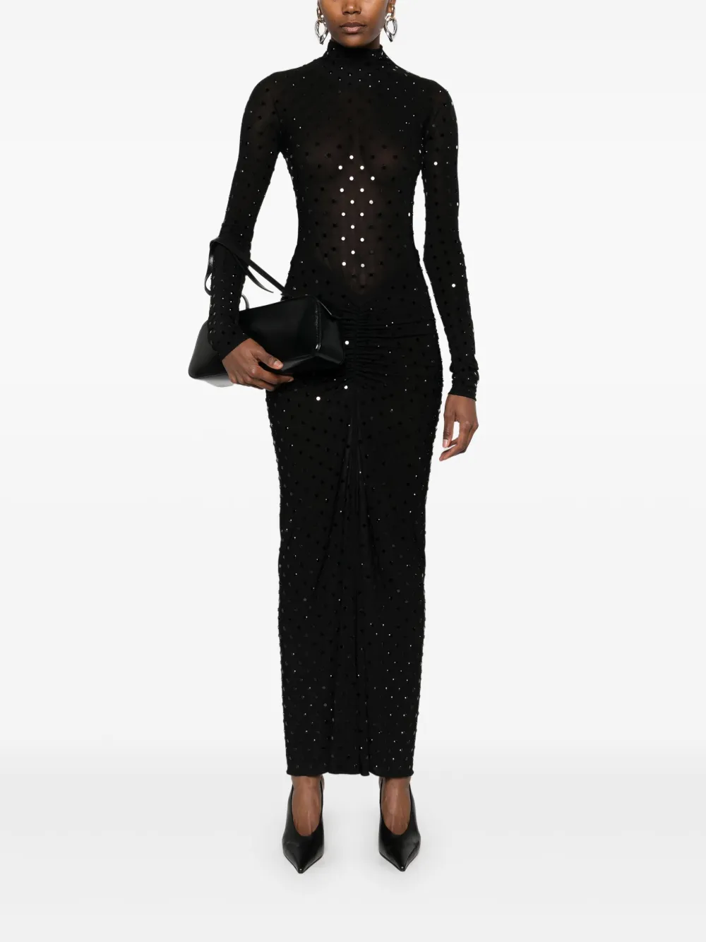 Alaïa rhinestone-embellished draped maxi dress | Evening Dresses | Image 2