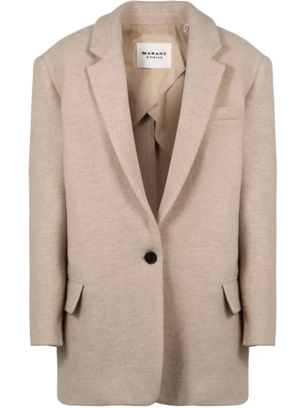 Marant Étoile Single-breasted Blazer in Neutrals