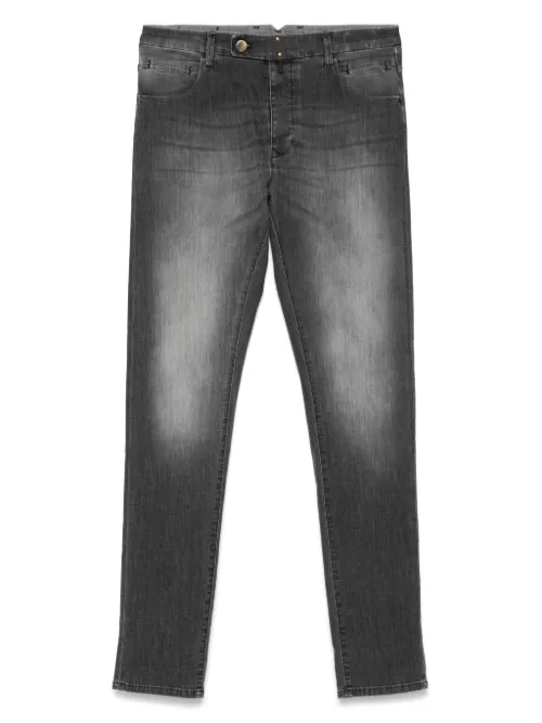 Incotex jean à patch logo - Gris - Incotex - Modalova