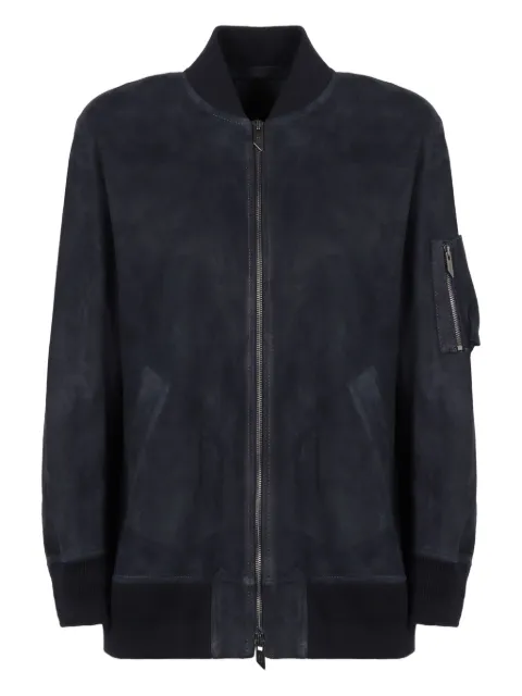 Salvatore Santoro leather bomber jacket