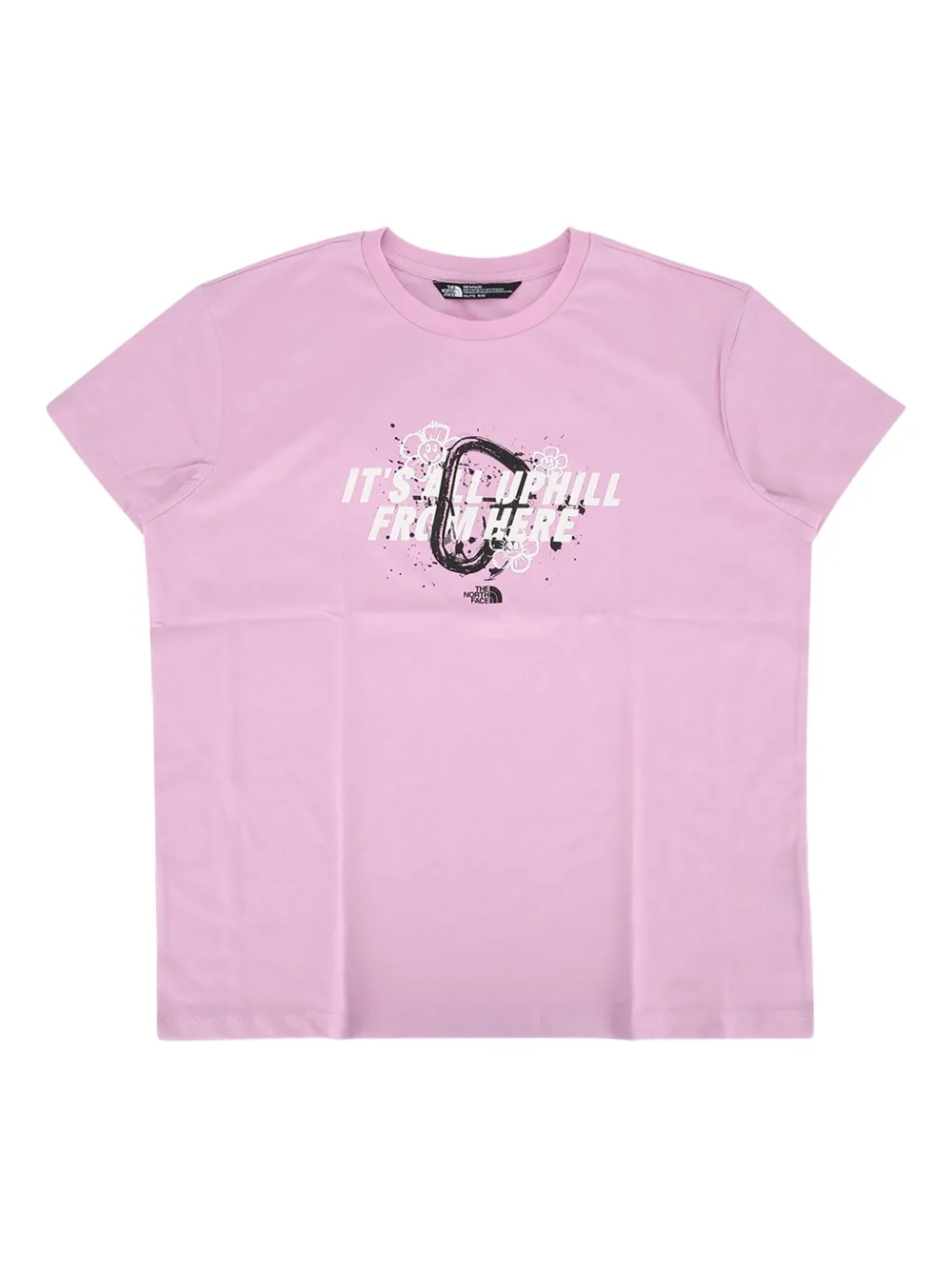 The North Face Kids T-shirt met grafische print Roze